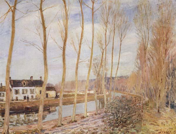 Alfred Sisley The Canal du Loing at Moret Sweden oil painting art